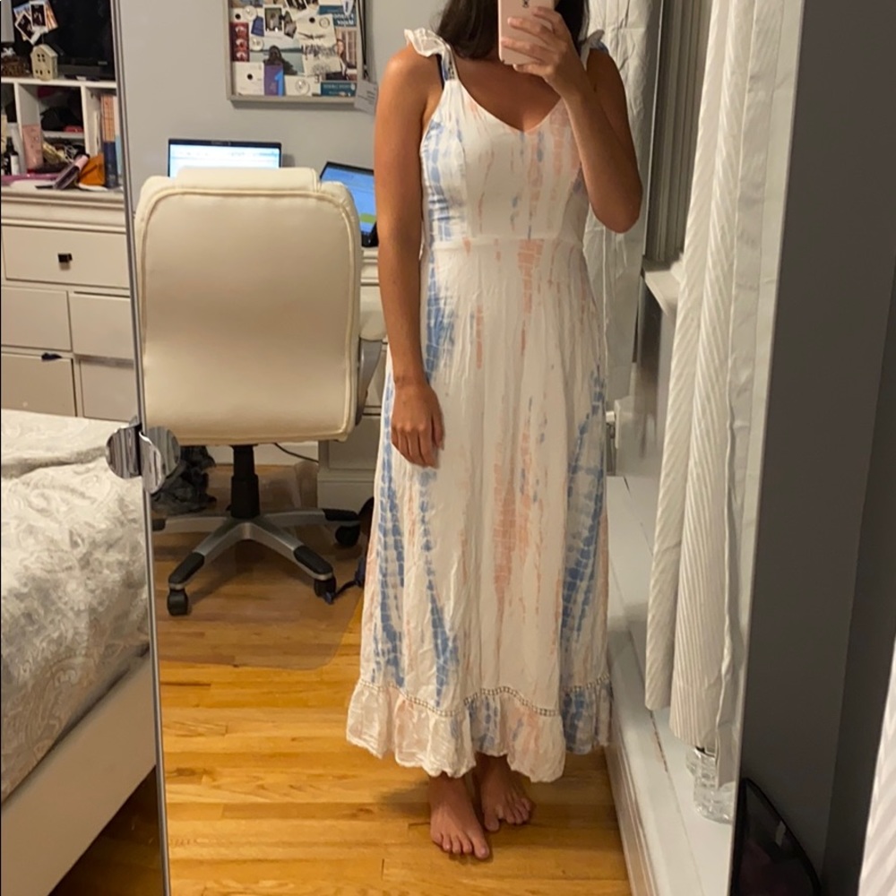 Tie dye maxi dress